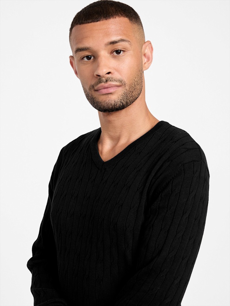 Tibbo V-Neck Sweater | GUESS Factory