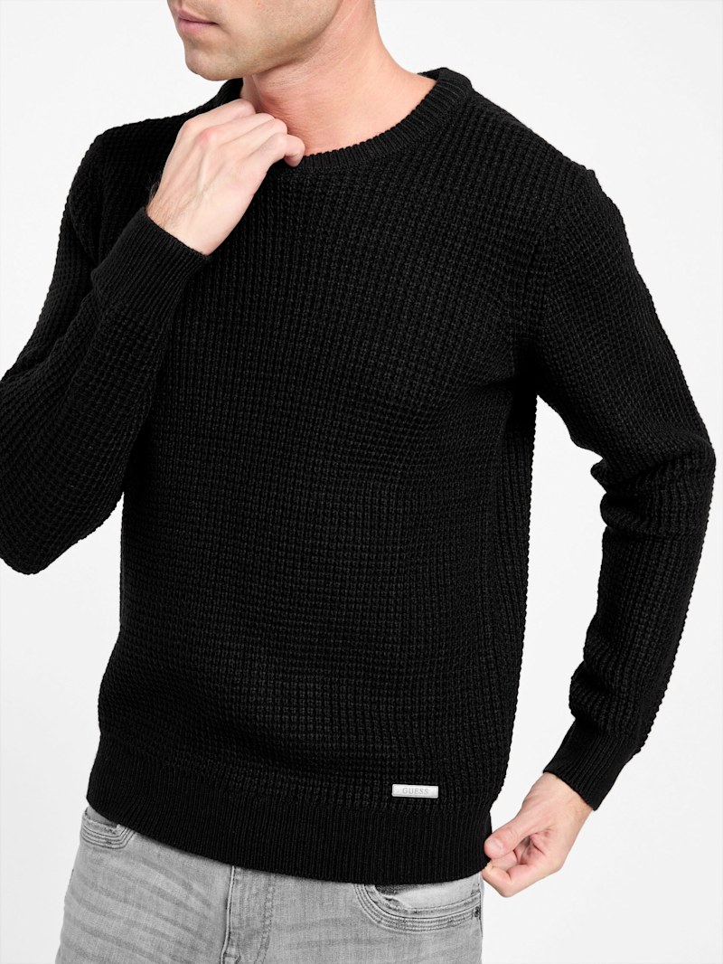 Halter Waffle-Knit Sweater | GUESS Factory Ca