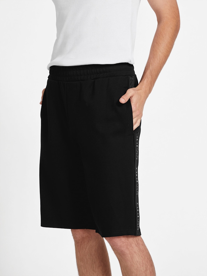Mateo Logo-Tape Shorts | GUESS Factory