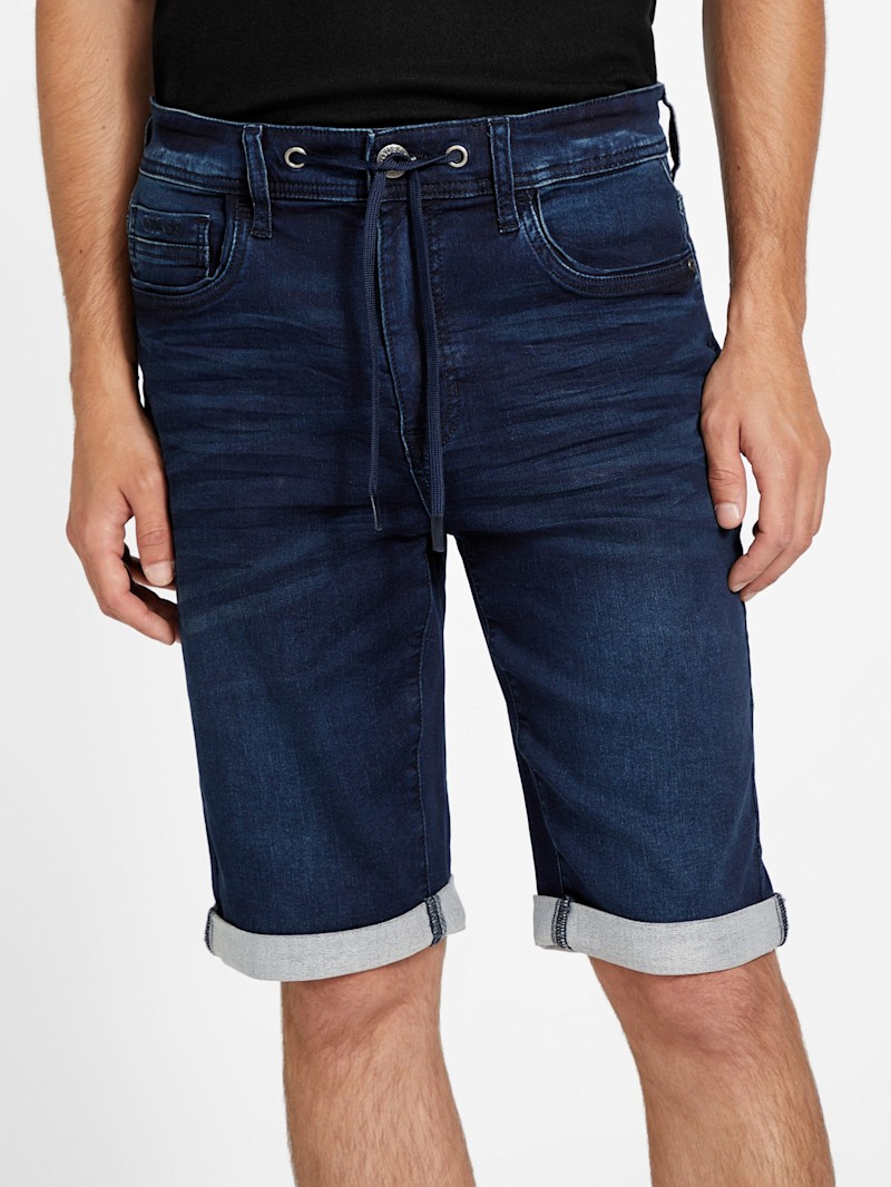 Eco Linus Rolled Denim Shorts | GUESS Factory