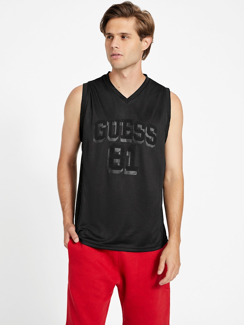 トップス words graphics tunk top Wiley Logo Tank | GUESS Factory