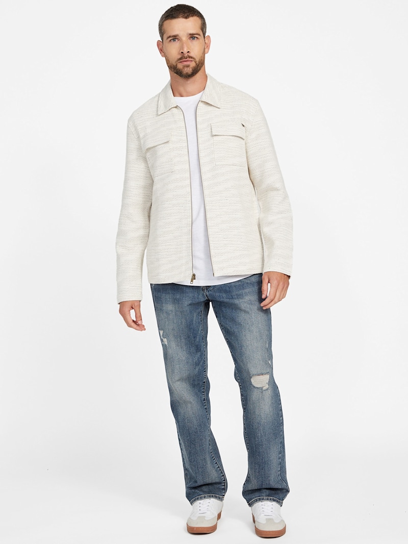 Hendrix Woven Tweed Shirt | GUESS Factory