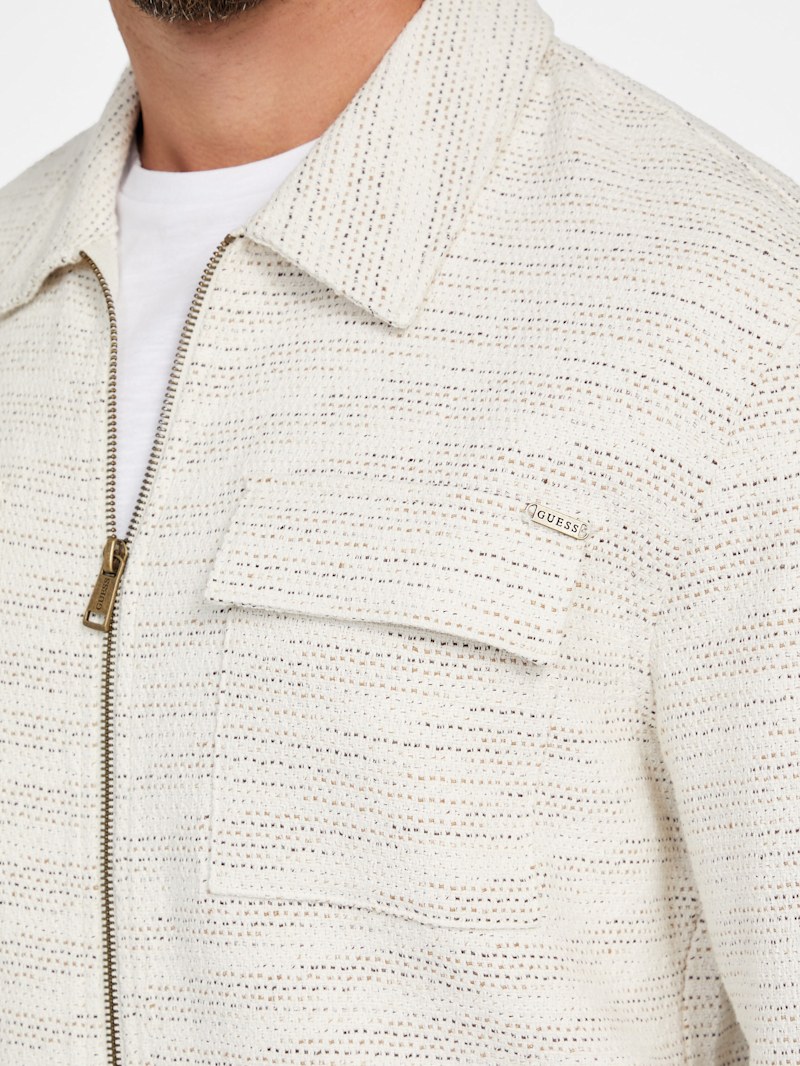 Hendrix Woven Tweed Shirt | GUESS Factory