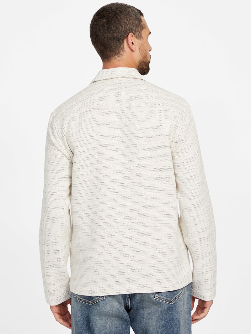 AKIRANAKA 2024 ベルテッドシャツジャケット ホワイト THE AXIS JACKET – One Golden Thread