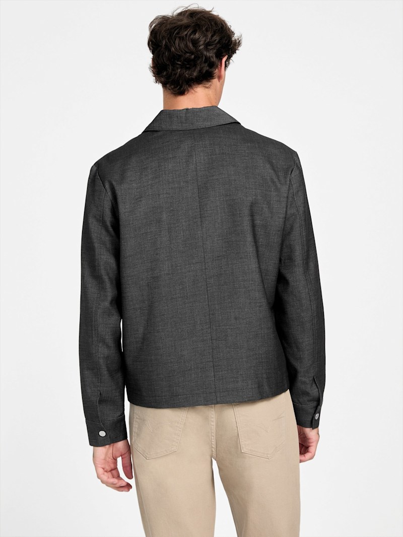 Kristoff Wool-Blend Zip Blazer | GUESS Factory