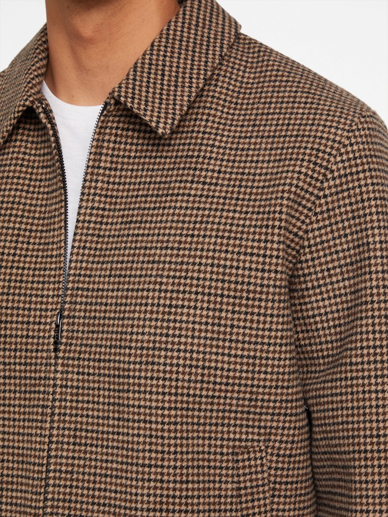 Kristoff Wool-Blend Zip Jacket | GUESS Factory