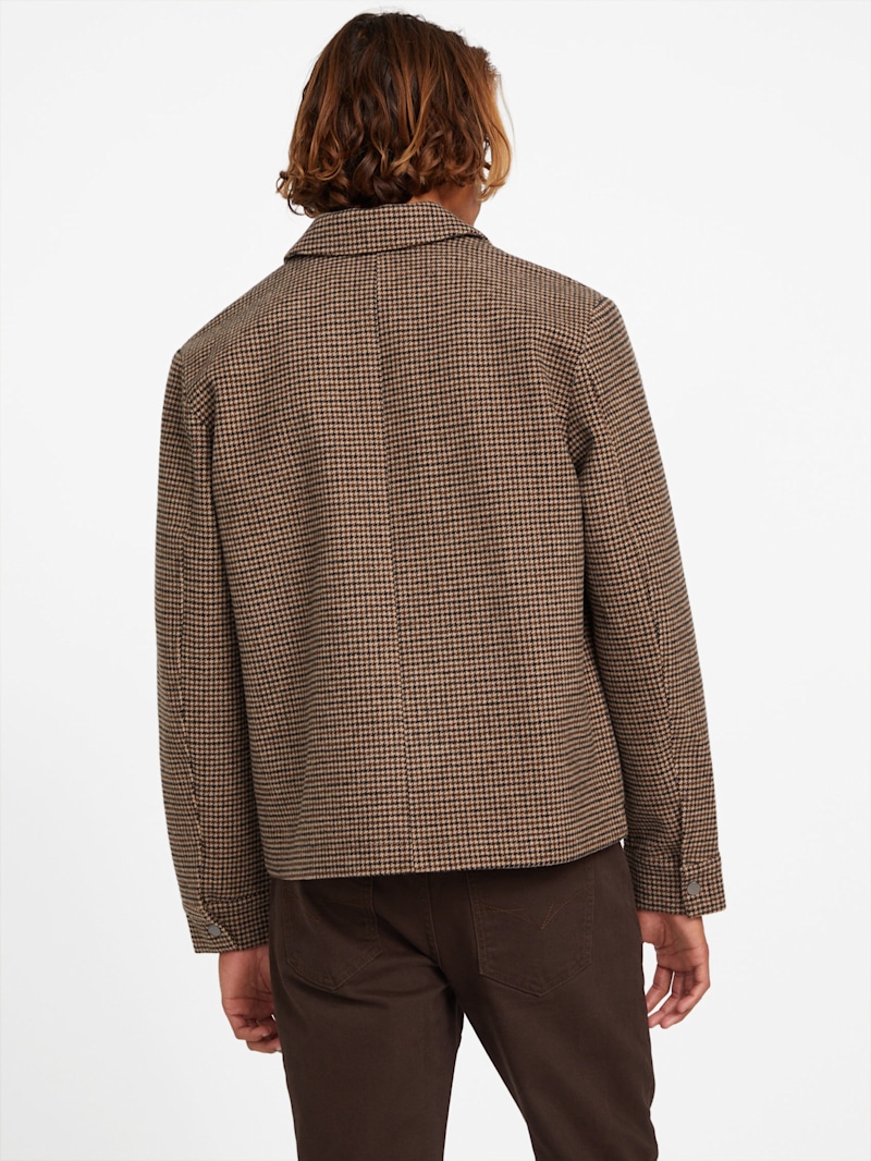 Kristoff Wool-Blend Zip Jacket | GUESS Factory