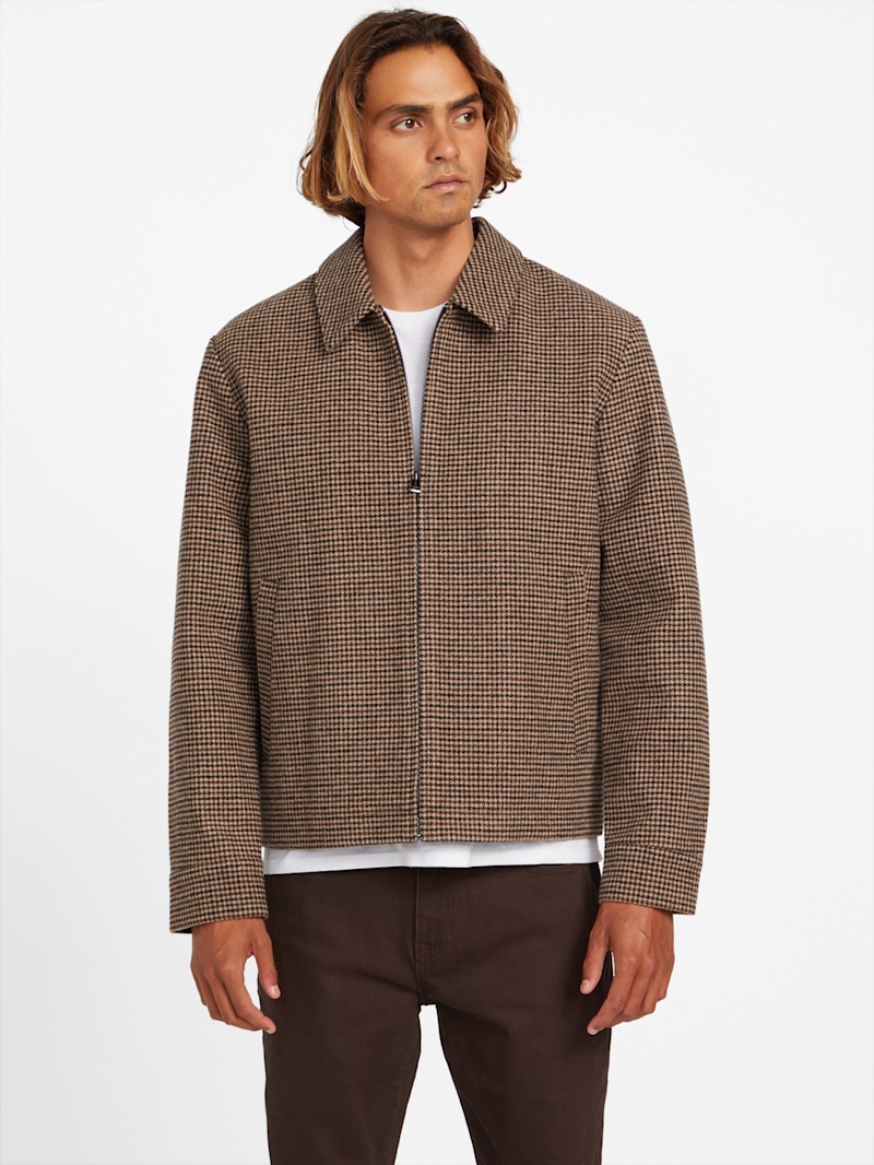 Kristoff Wool-Blend Zip Jacket | GUESS Factory