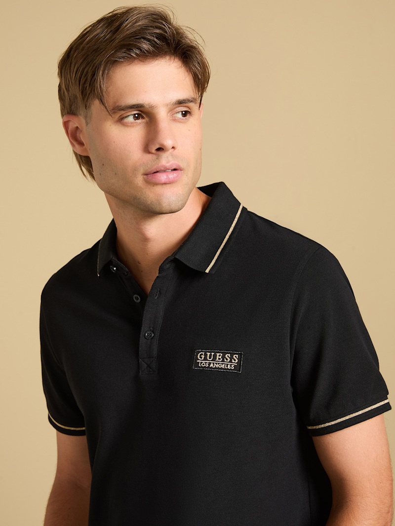 Khaled Knit Polo | GUESS Factory