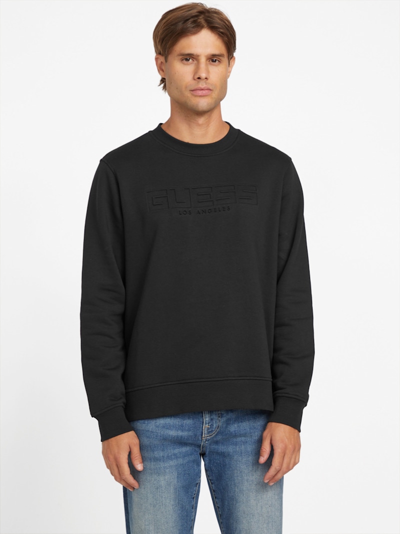 Angel Crewneck Long-Sleeve Tee | GUESS Factory Ca