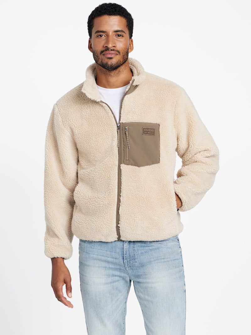 Ron Sherpa Jacket | GUESS Factory