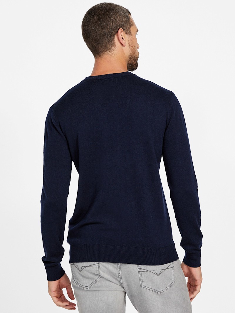 Kalt Woven Crewneck Sweater | GUESS Factory