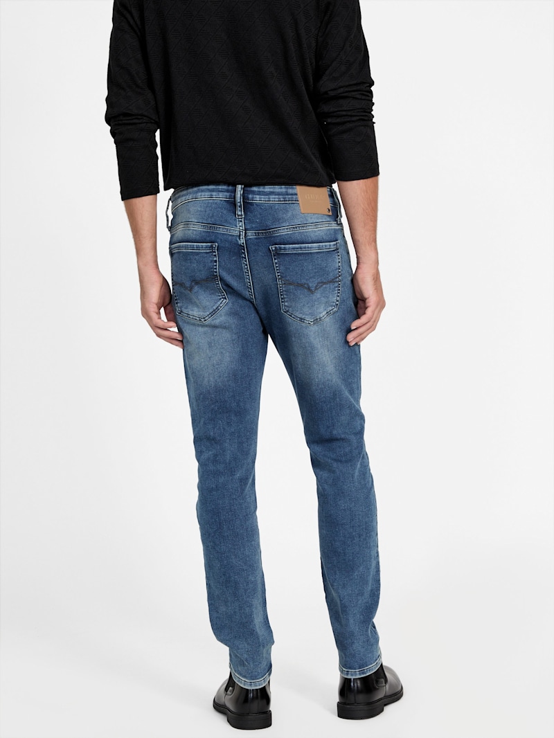 【INCHANT ME】Quiz Standard Denim Pants unisex] Painted Wide Denim Pants - INCHANT ME