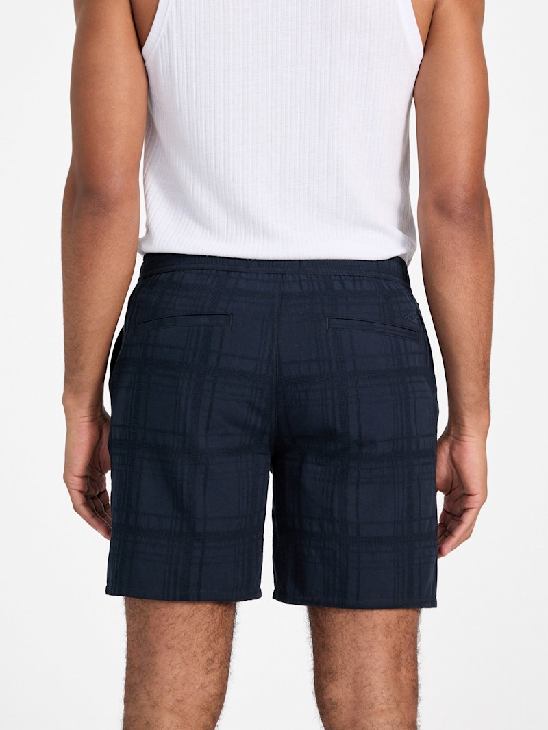 Zain Plaid Shorts | GUESS Factory