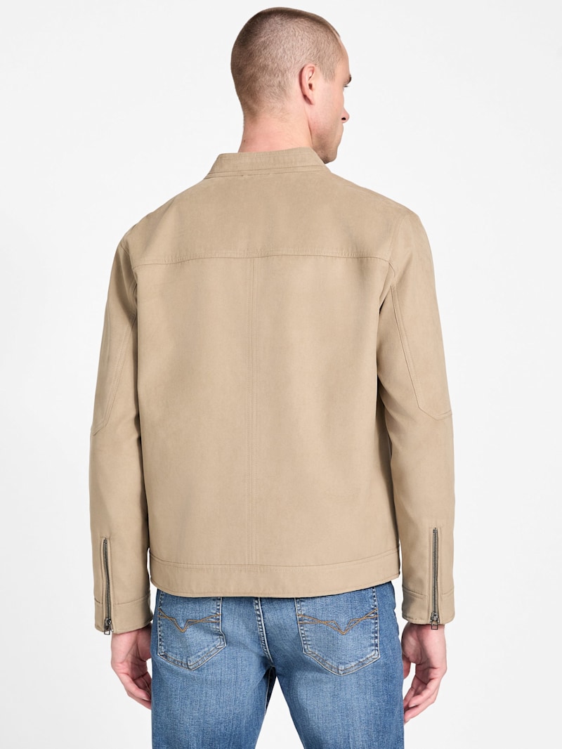 Rickie Faux-Suede Biker Jacket | GUESS Factory