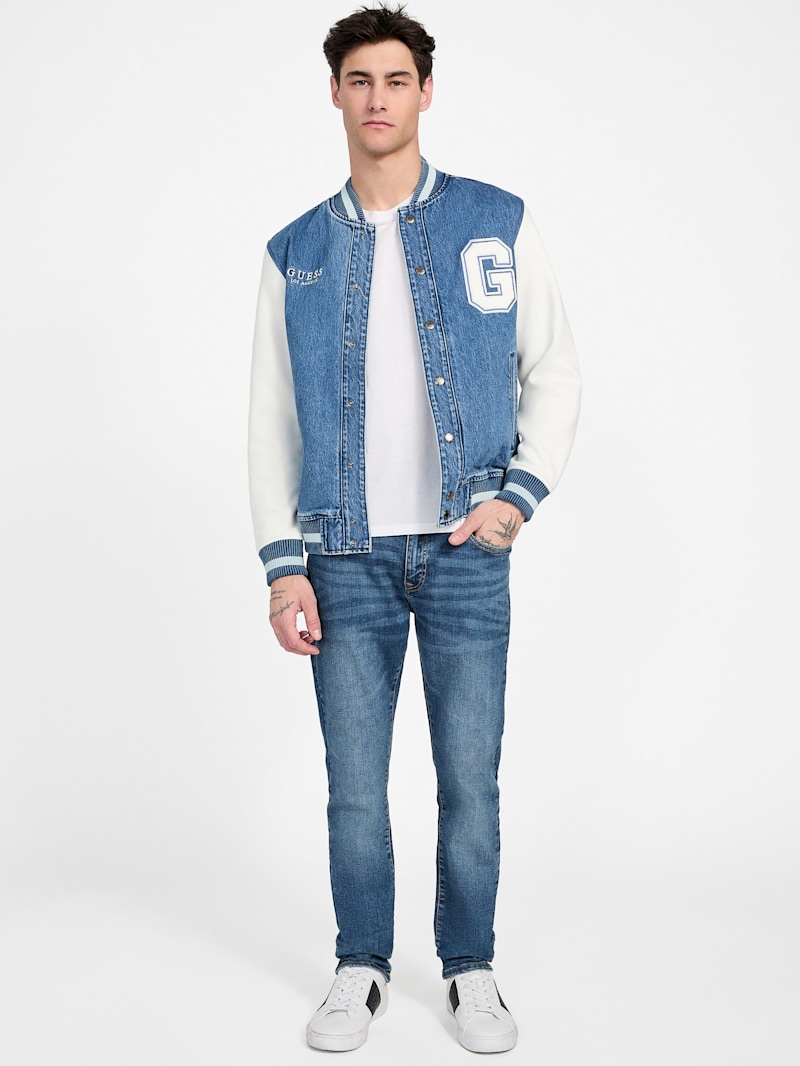 Stephen Denim Flight Jacket | GUESS Factory