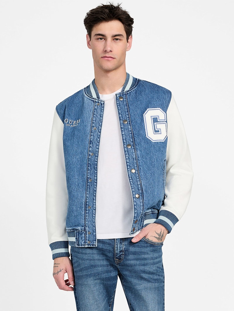 Stephen Denim Flight Jacket | GUESS Factory