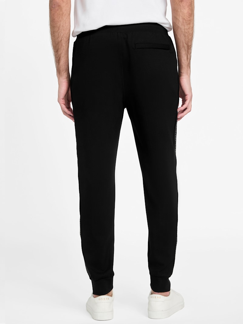 Ismael Logo-Tape Color-Block Joggers | GUESS Factory