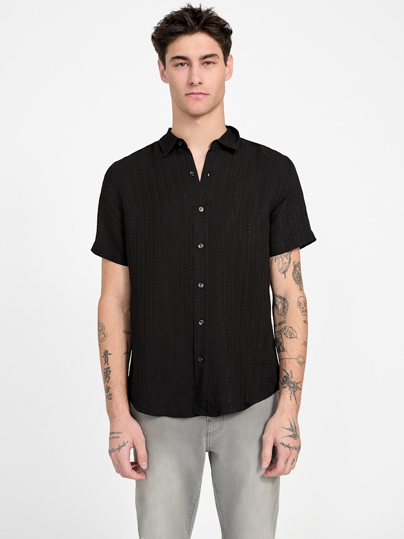 【TIE.ME】button up T-shirt / GLAY Linen Tie Hem Button Front Top | Talbots