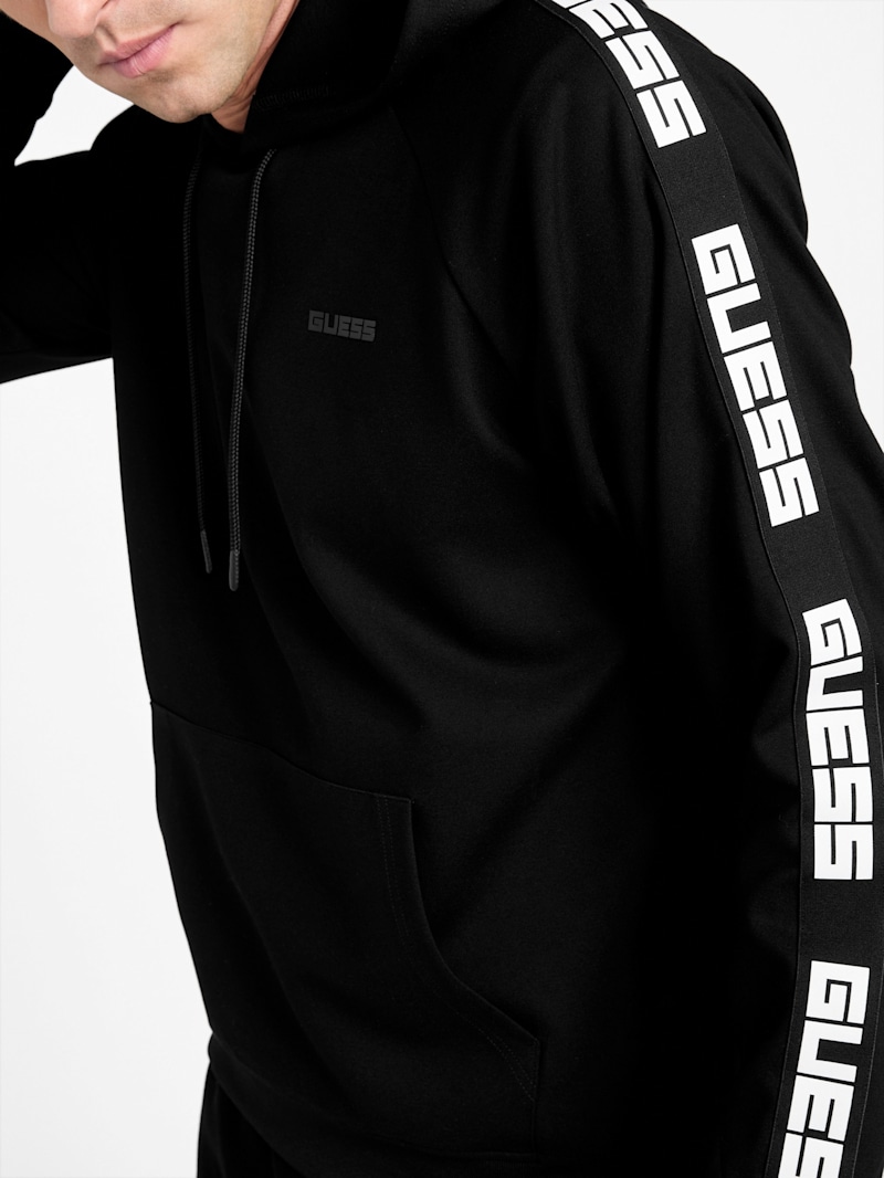 Erwin Logo-Tape Hoodie | GUESS Factory Ca