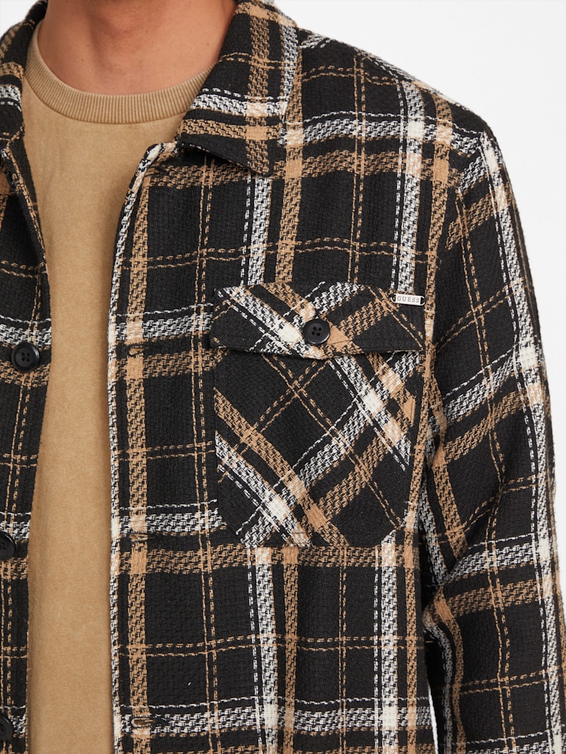 Jay Plaid Pocket Shirt | GUESS Factory