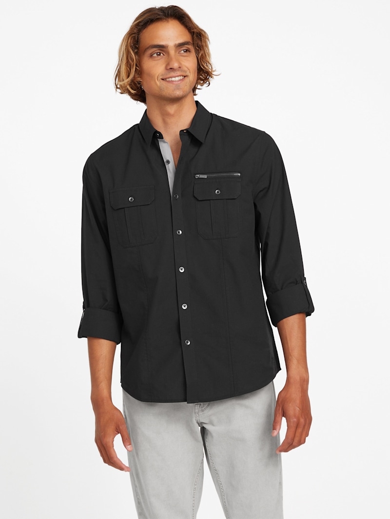 Leon Pocket Shirt | GUESS Factory