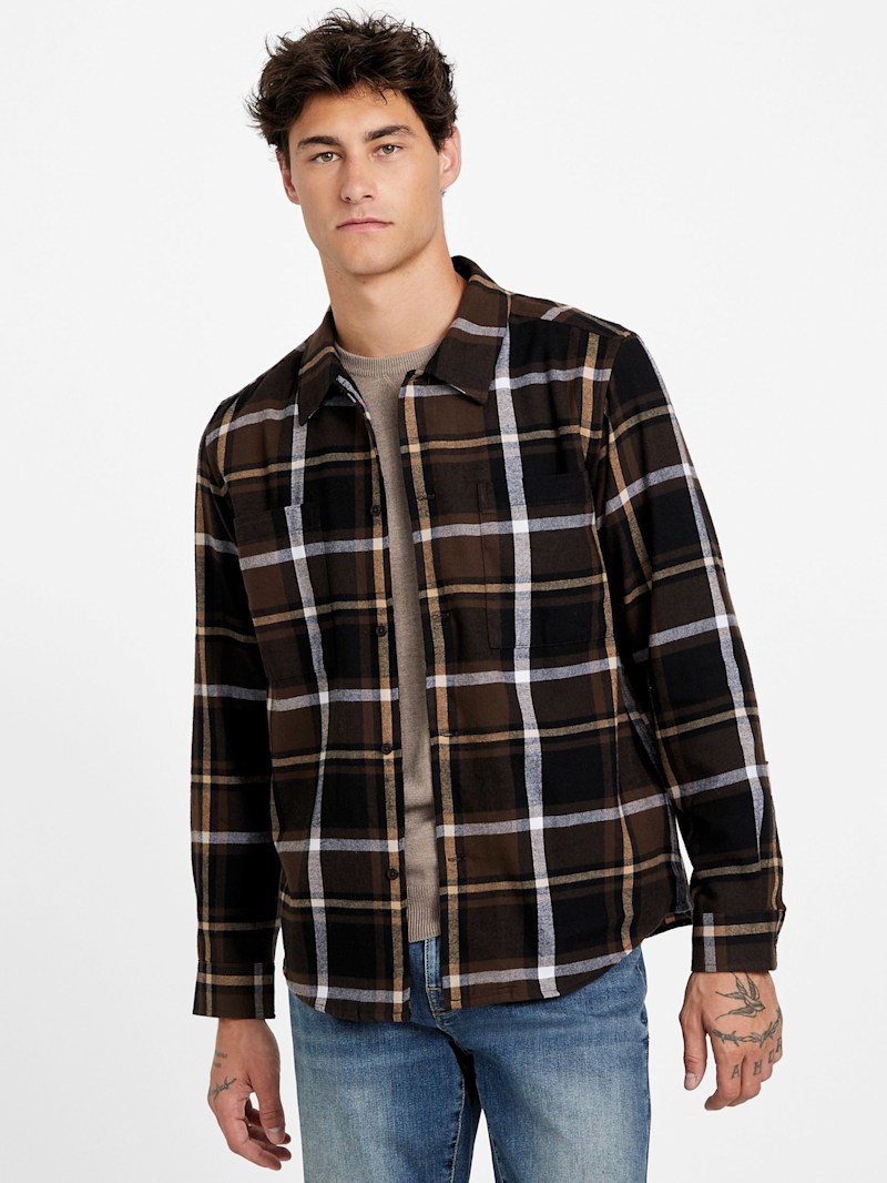 Mason Plaid Pocket Shirt | GUESS Factory