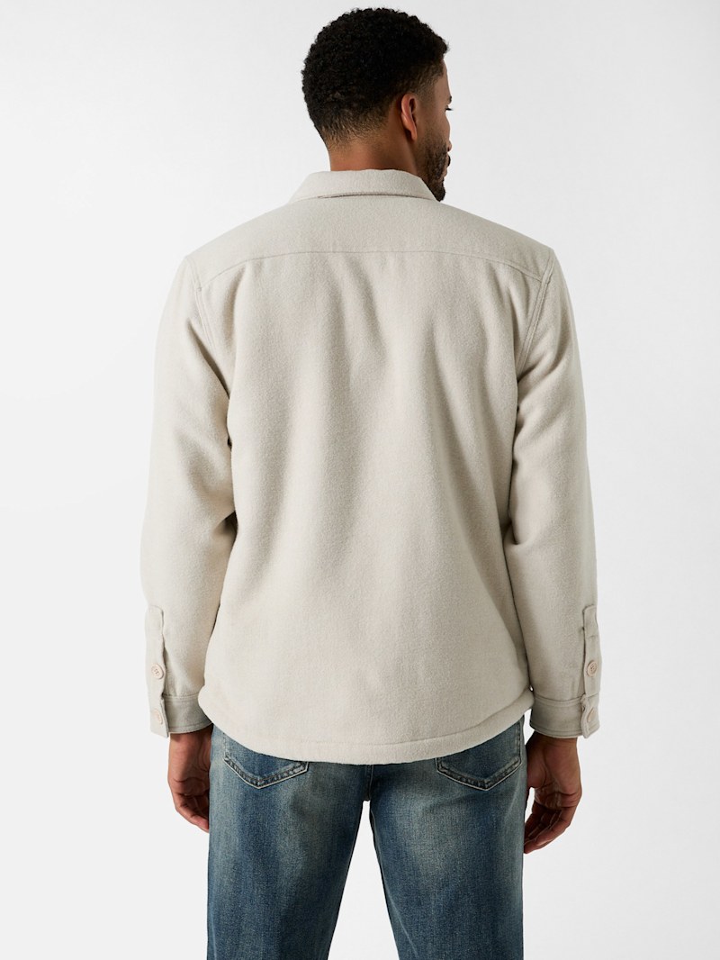 Dexi Wool-Blend Flannel Shirt | GUESS Factory