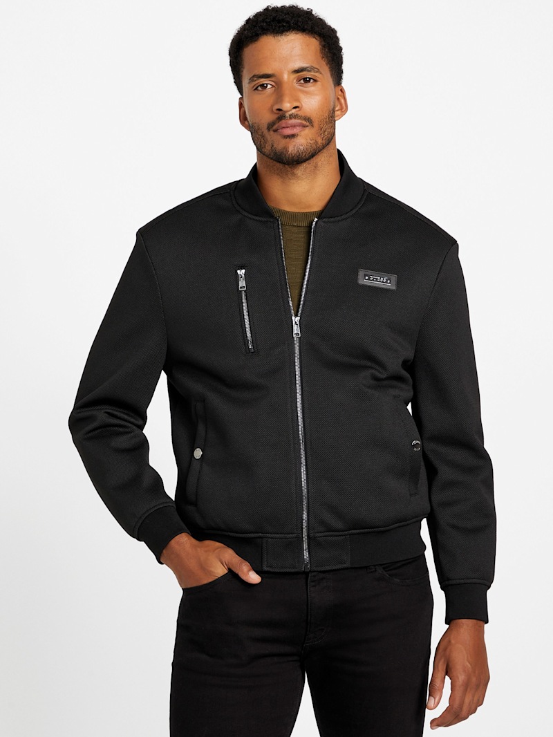 Jyunko829 Alonzo Full-Zip Biker Jacket | GUESS Factory