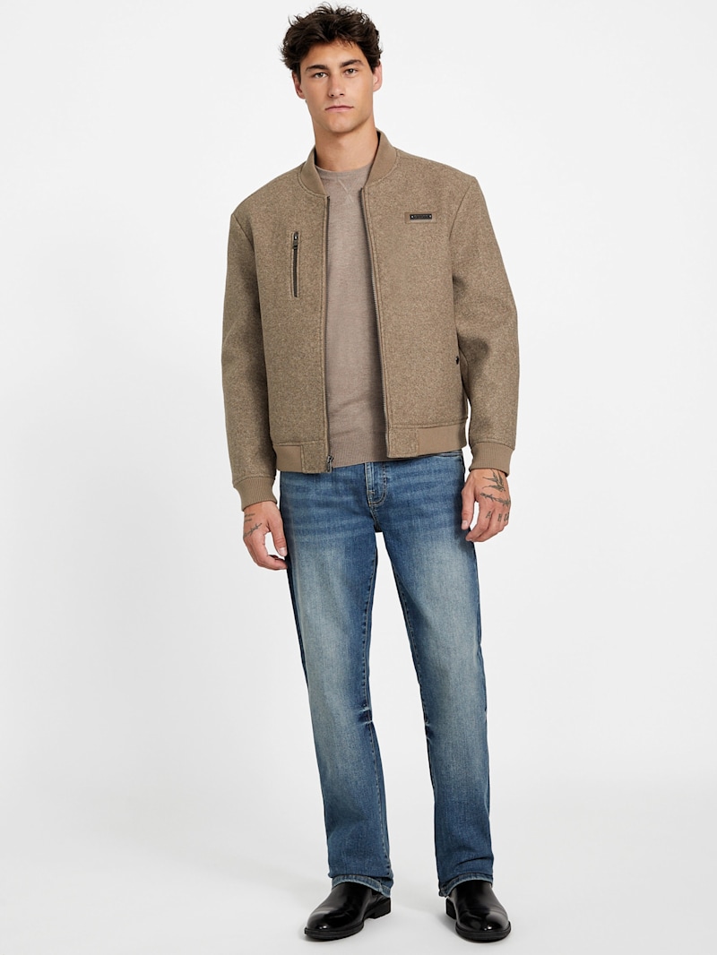 Alonzo Full-Zip Biker Jacket | GUESS Factory