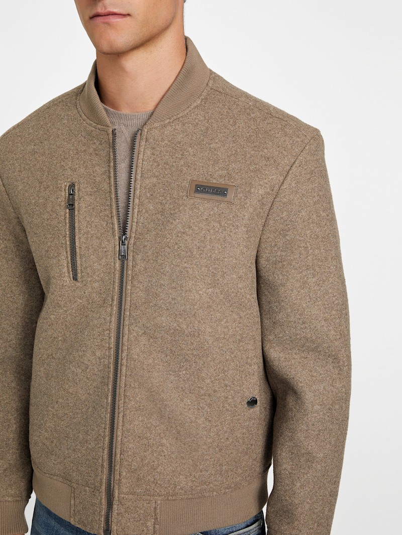 Alonzo Full-Zip Biker Jacket | GUESS Factory