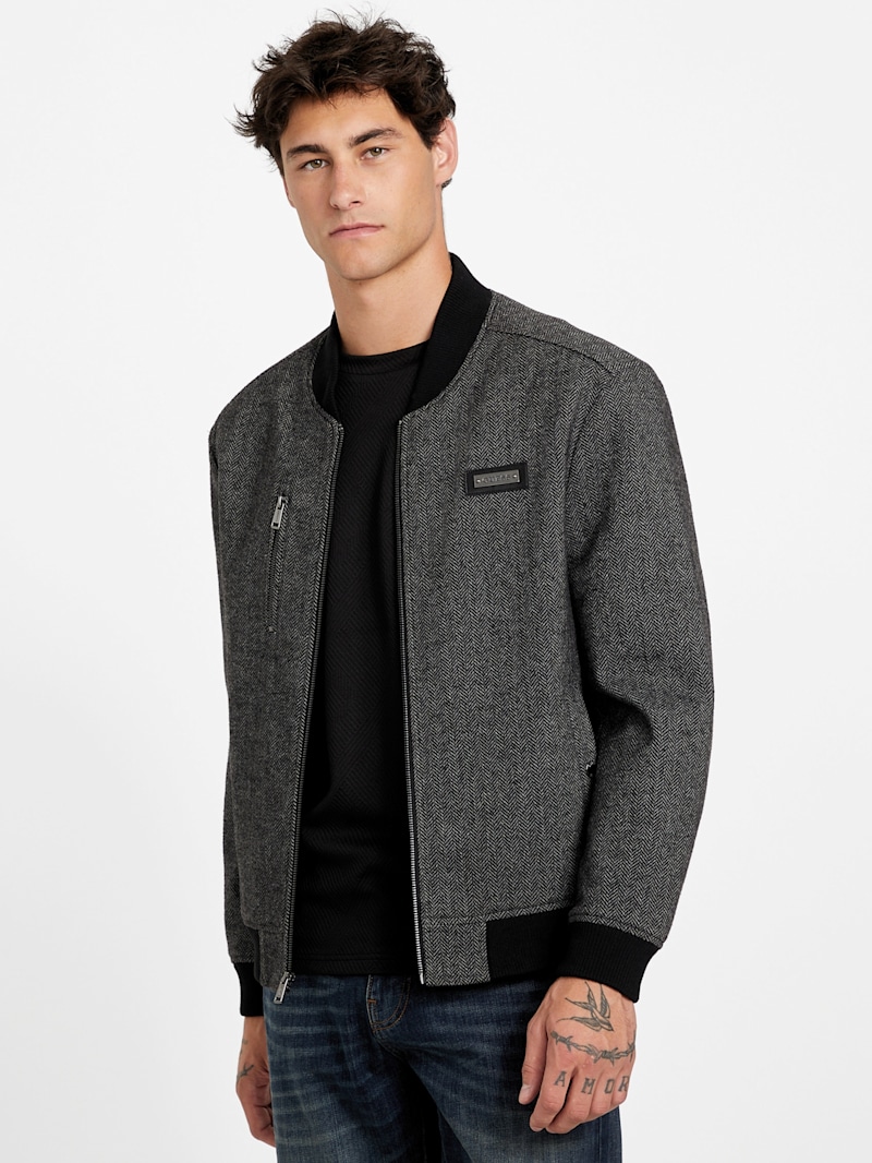 Alonzo Full-Zip Biker Jacket | GUESS Factory