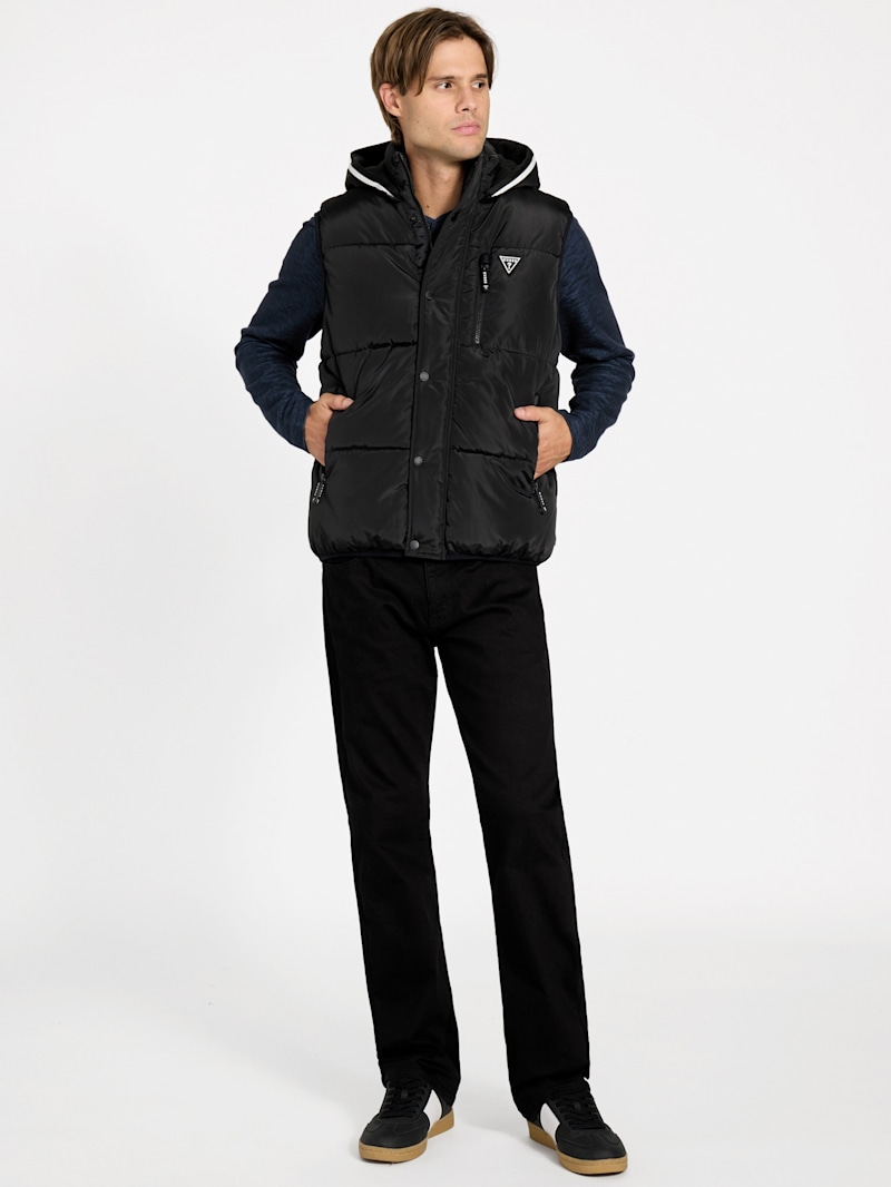 Eco Owen Hooded Puffer Vest | GUESS Factory