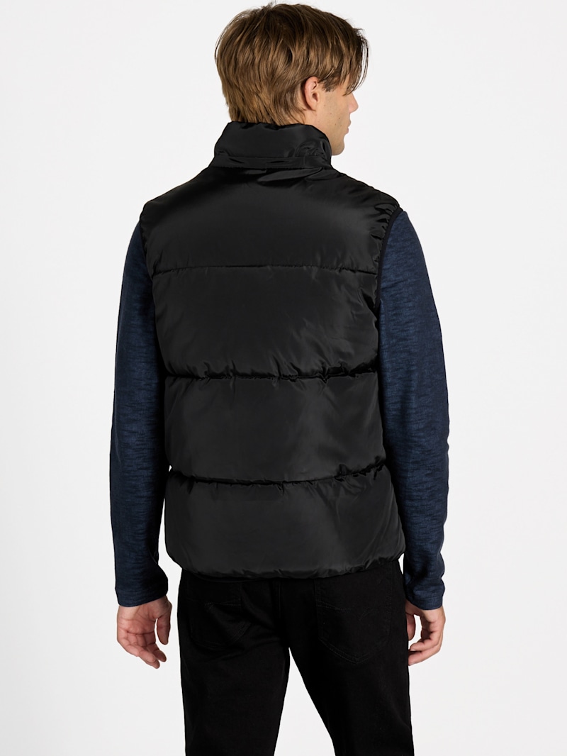 Eco Owen Hooded Puffer Vest | GUESS Factory