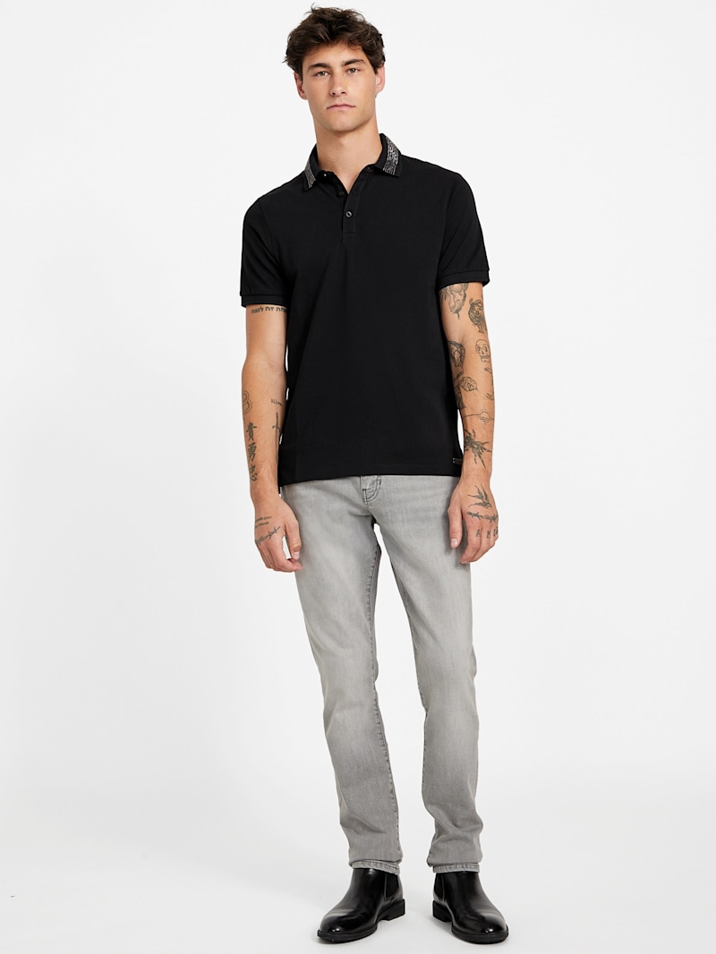 Emmanuel Rhinestone Polo | GUESS Factory Ca