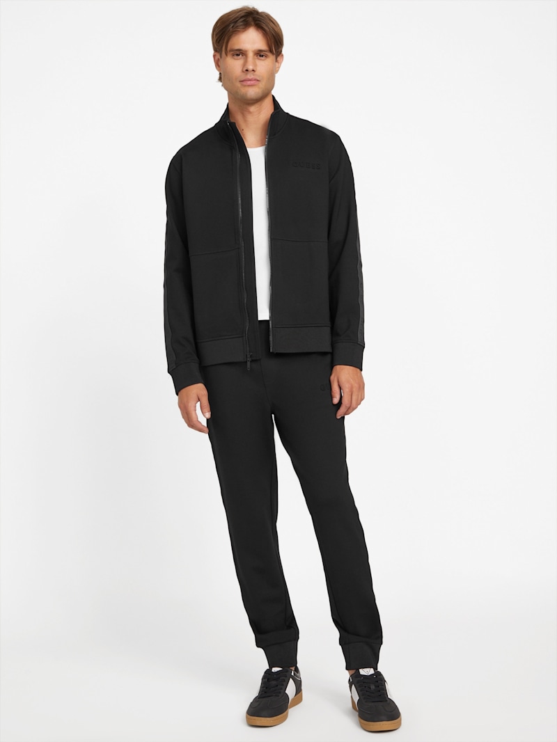 Genaro Logo-Tape Zip Jacket | GUESS Factory