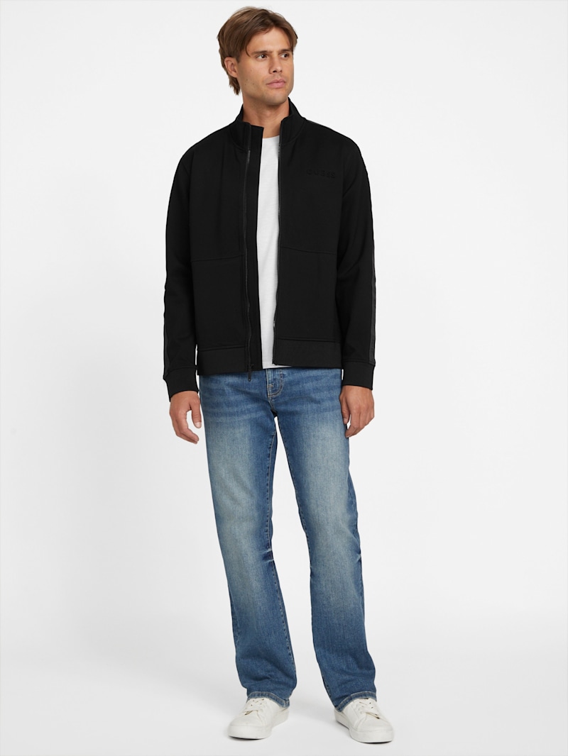 Genaro Logo-Tape Zip Jacket | GUESS Factory