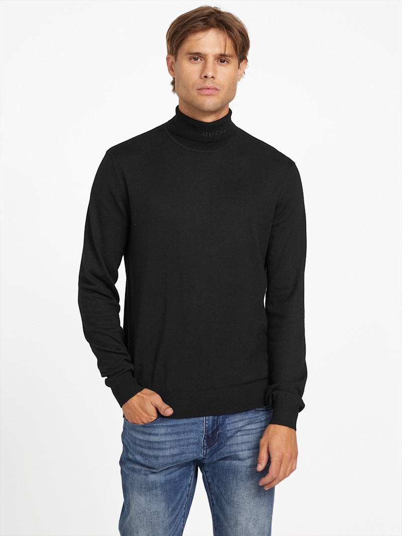 Arturo Wool-Blend Turtleneck Sweater | GUESS Factory