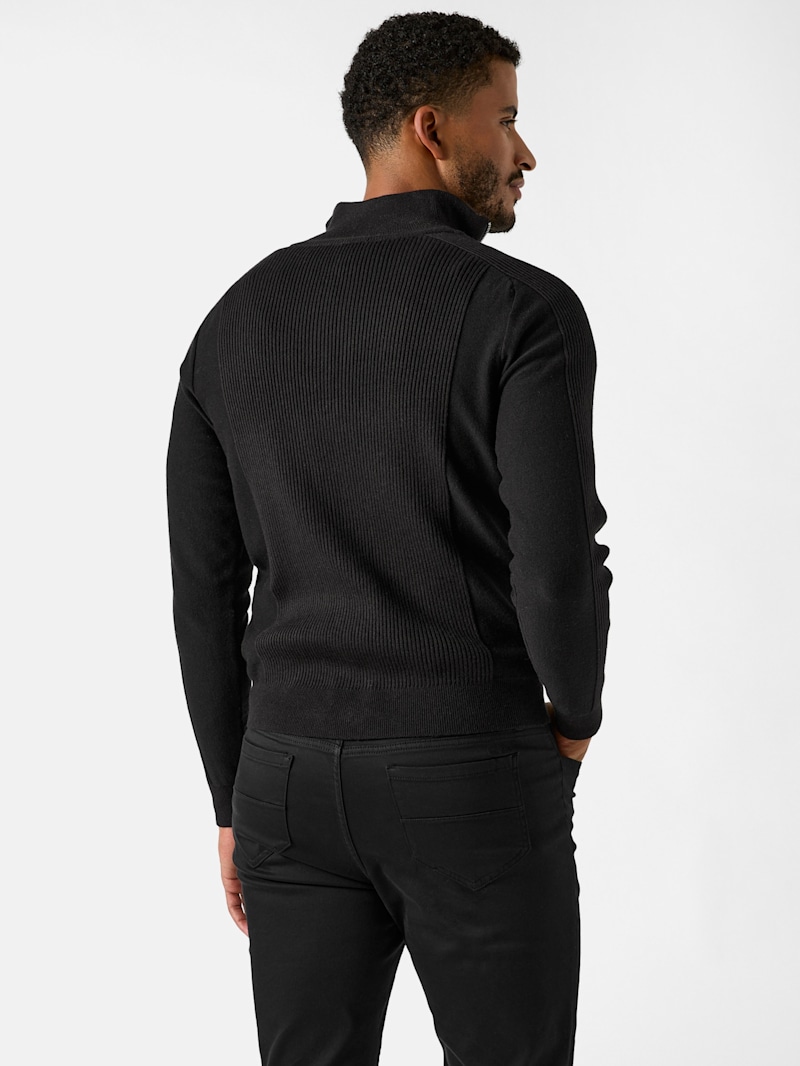 Melvin Wool-Blend Full-Zip Sweater | GUESS Factory