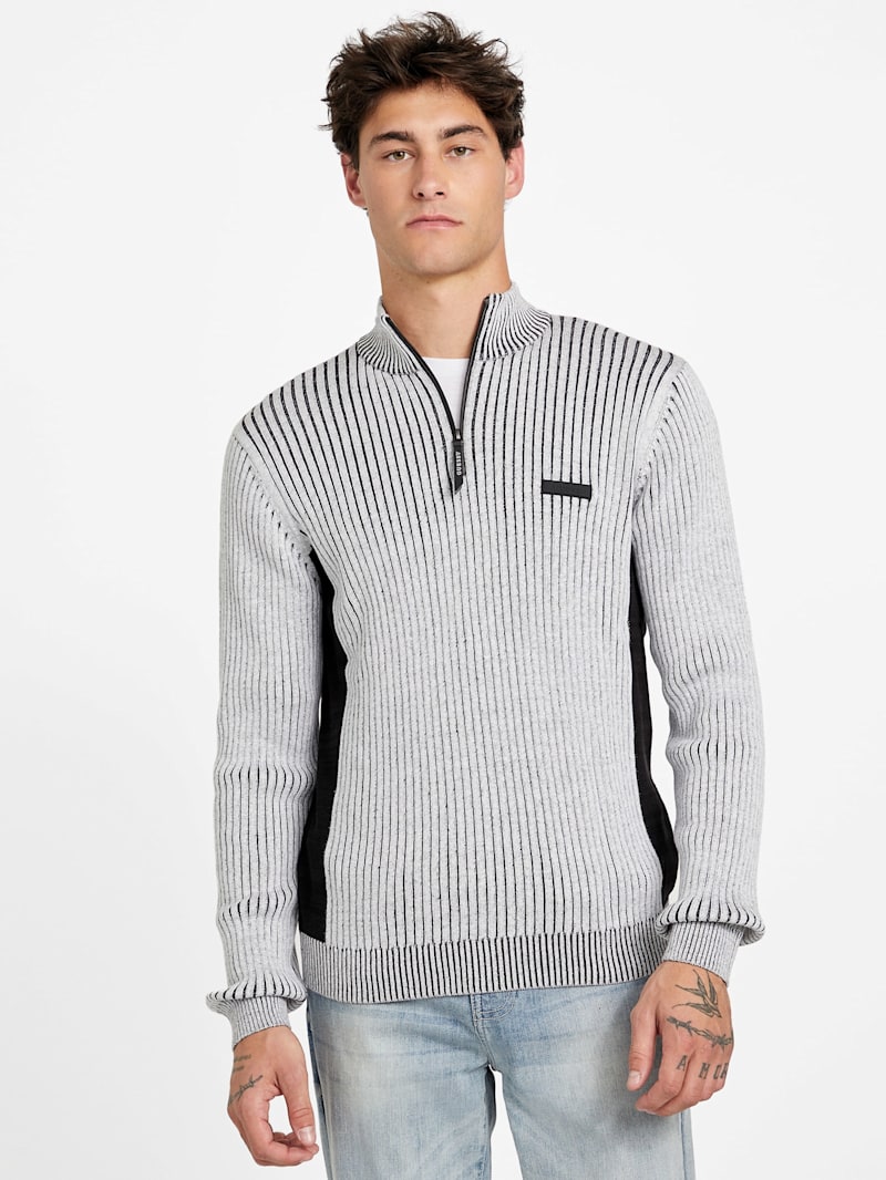 Eco Camilo Half-Zip Sweater | GUESS Factory