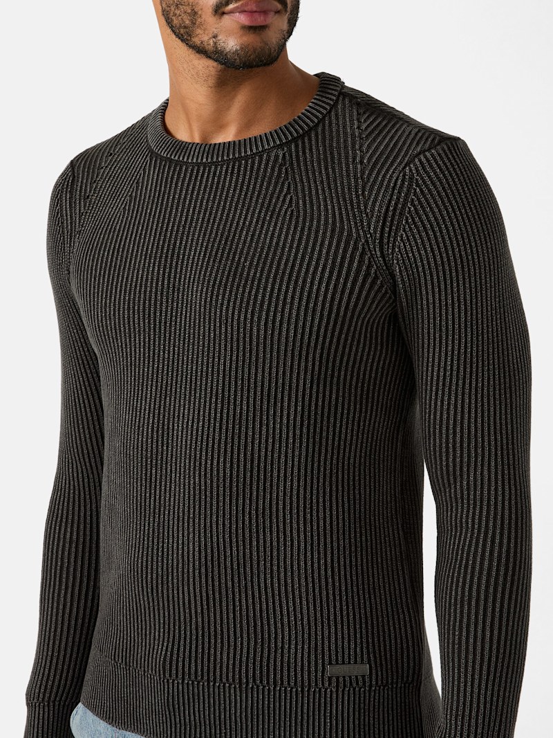 Christopher Washed Crewneck Sweater | GUESS Factory