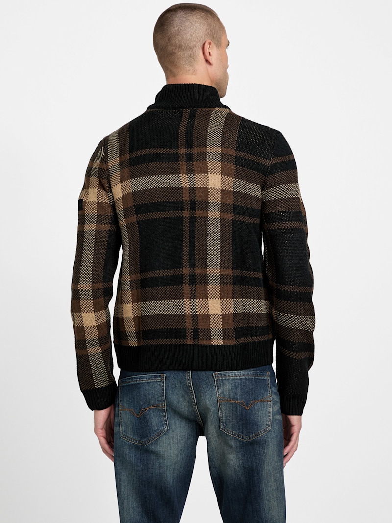 Andres Wool-Blend Full-Zip Sweater | GUESS Factory