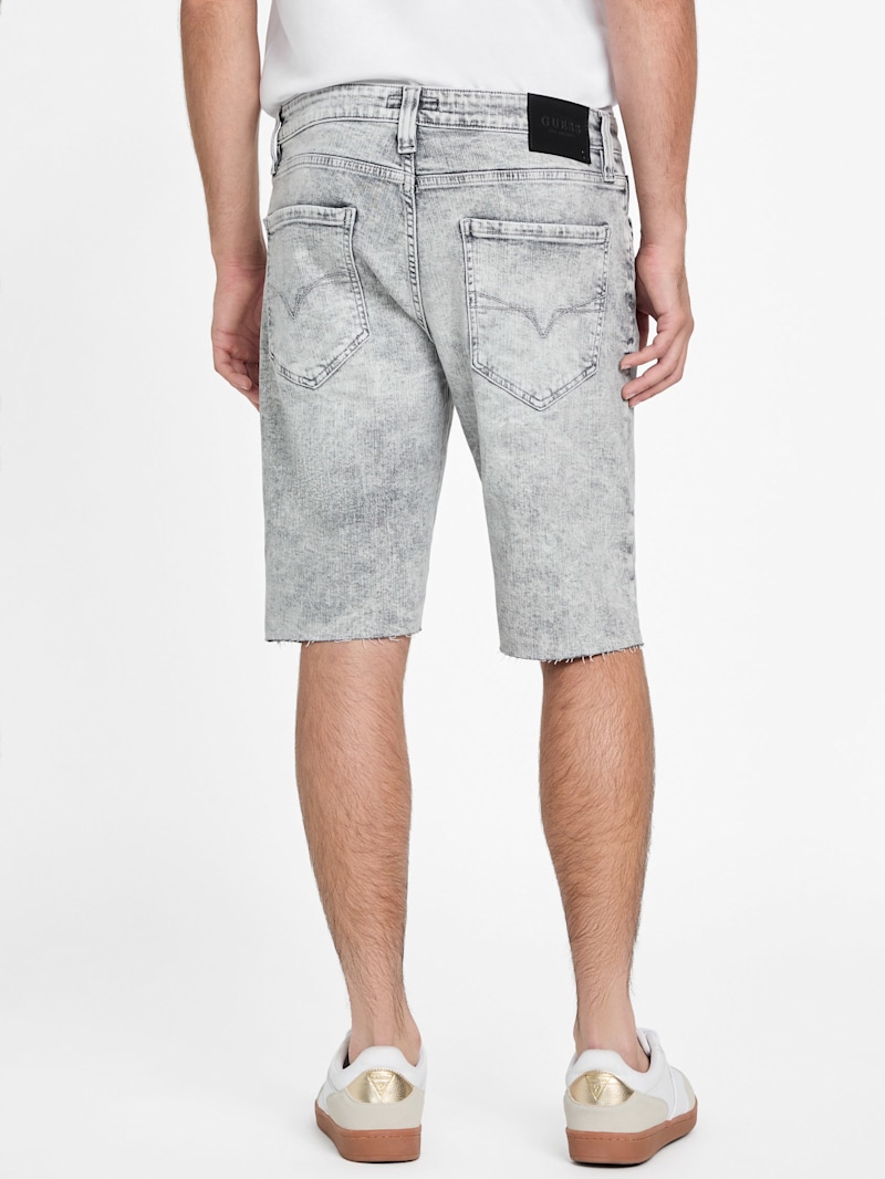 Eco Wayde Destroyed Denim Shorts | GUESS Factory