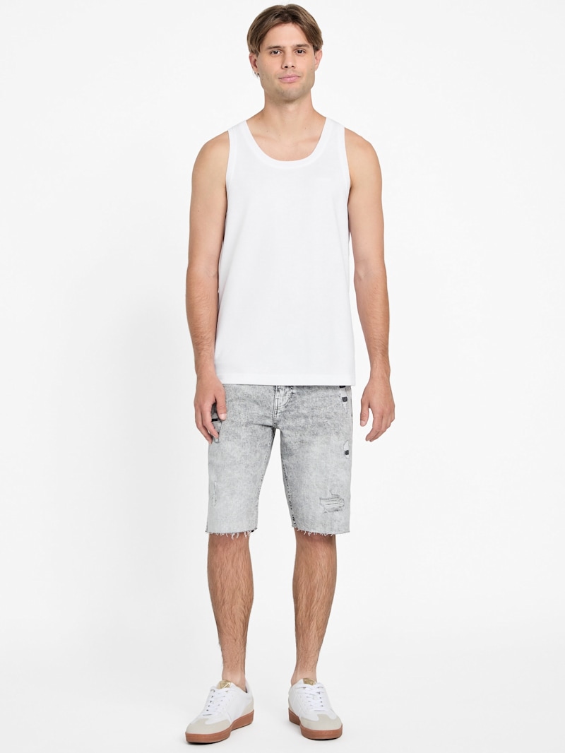 小物 wyde Eco Wayde Destroyed Denim Shorts | GUESS Factory Ca