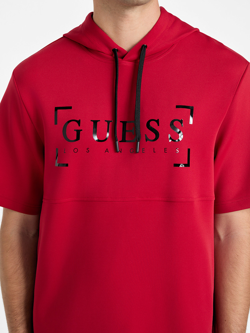 Nicolas Short-Sleeve Hoodie | GUESS Factory