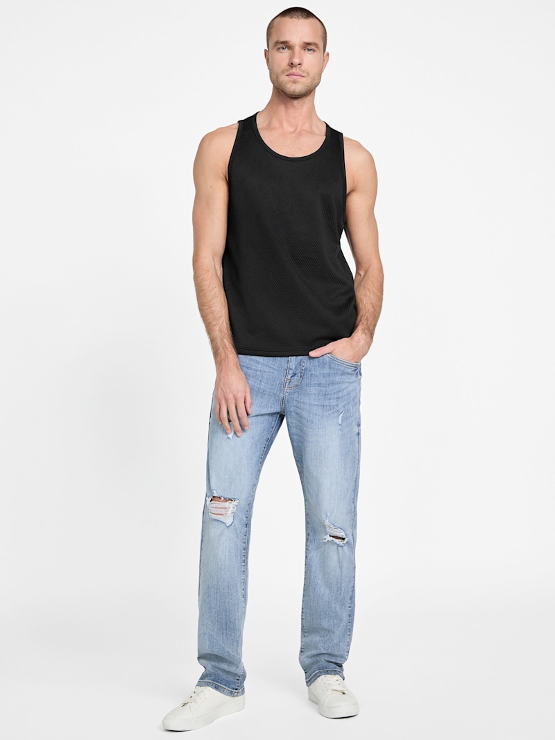 Vince Textured Logo Tank | GUESS Factory