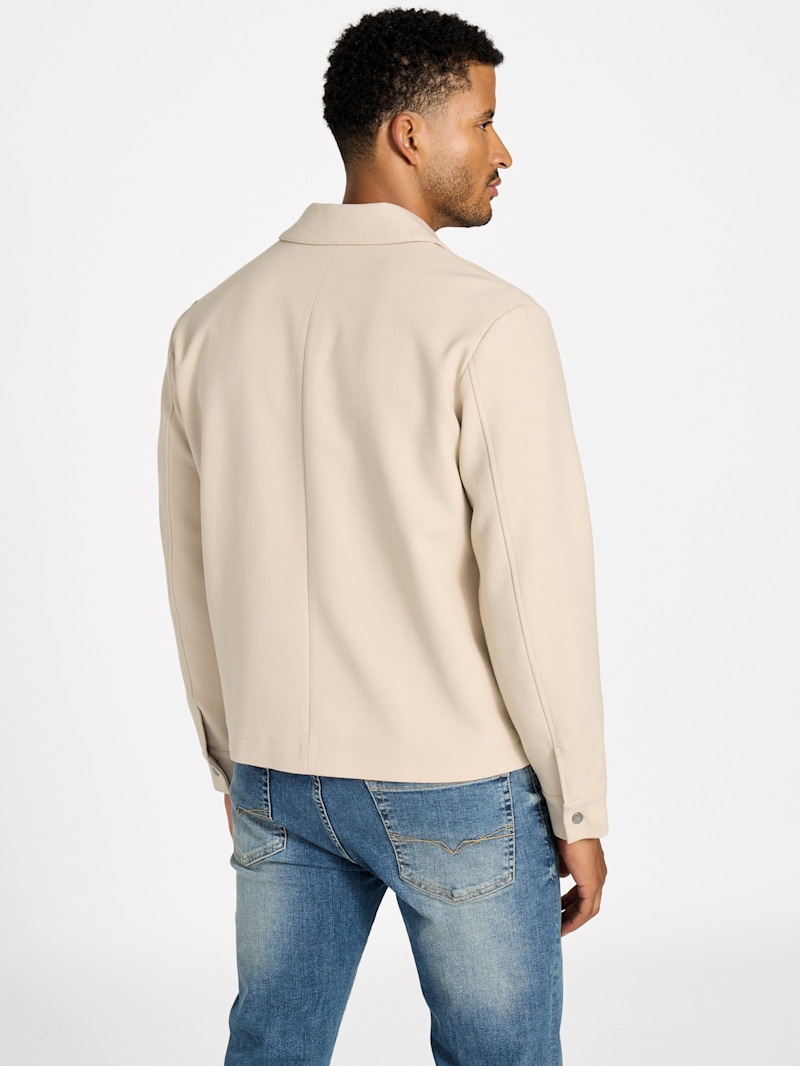 Kristoff Textured Zip Blazer | GUESS Factory