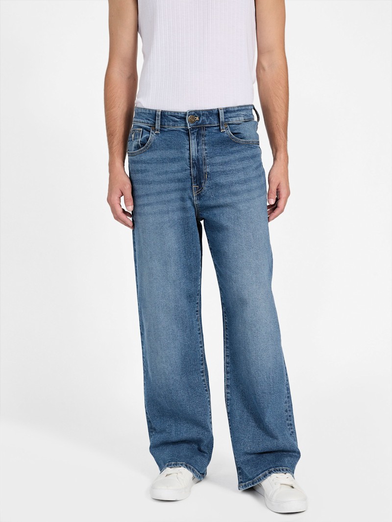 Eco Bauer Baggy Wide-Leg Jeans | GUESS Factory Eco Bauer Baggy Wide-Leg Jeans | GUESS Factory
