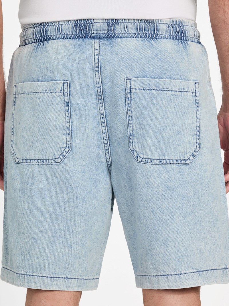 Terran Denim Jogger Shorts | GUESS Factory