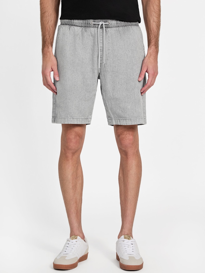 Terran Denim Jogger Shorts | GUESS Factory